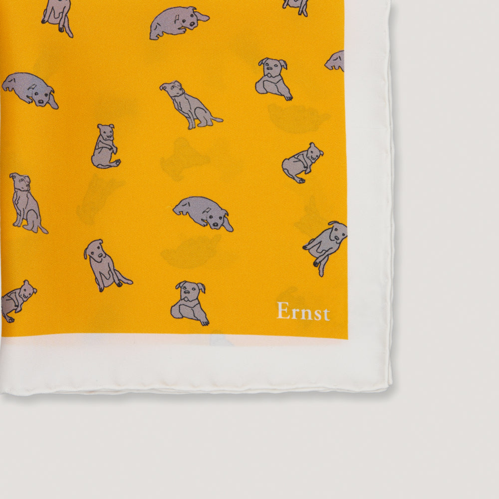 Yellow Staffordshire Pattern Handkerchief