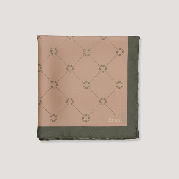 Green Vintage Pattern Handkerchief