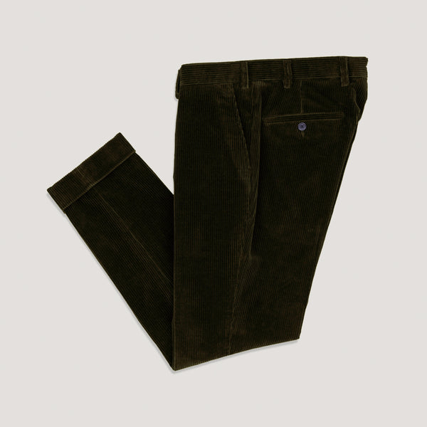 Olive Corduroy Trousers