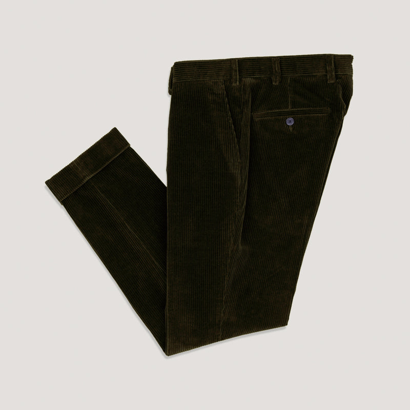 Olive Cord Fives - Everyday Men's Custom Fit Chino Pants - SPOKE - SPOKE