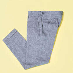 Textured Wool & Linen Trousers