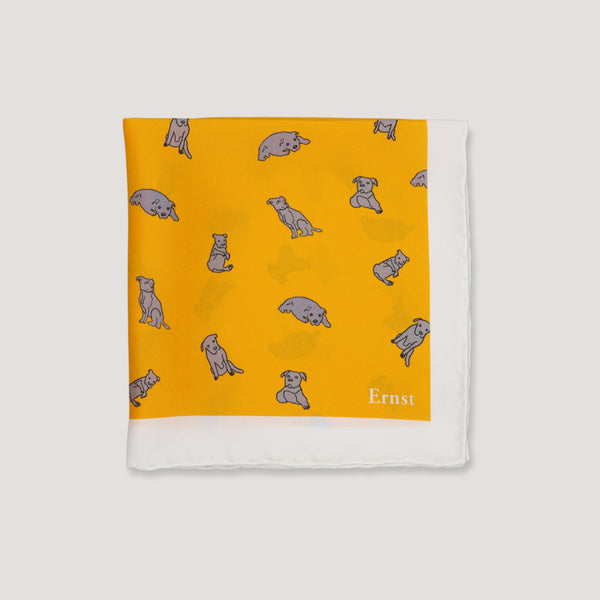 Yellow Staffordshire Pattern Handkerchief