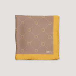 Yellow Vintage Pattern Handkerchief